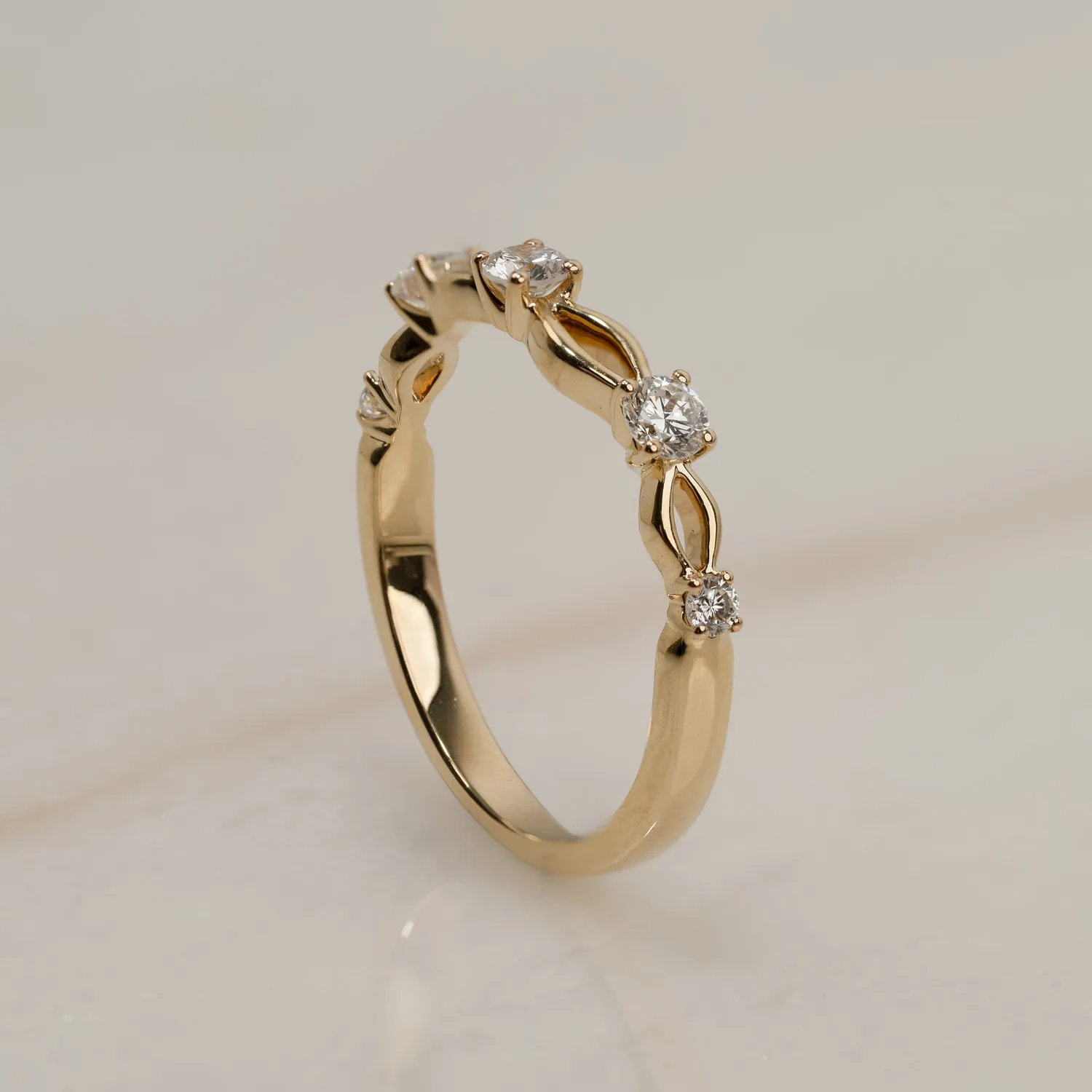 Sisi Copenhagen Wreath Diamond ring guld 0,35 ct