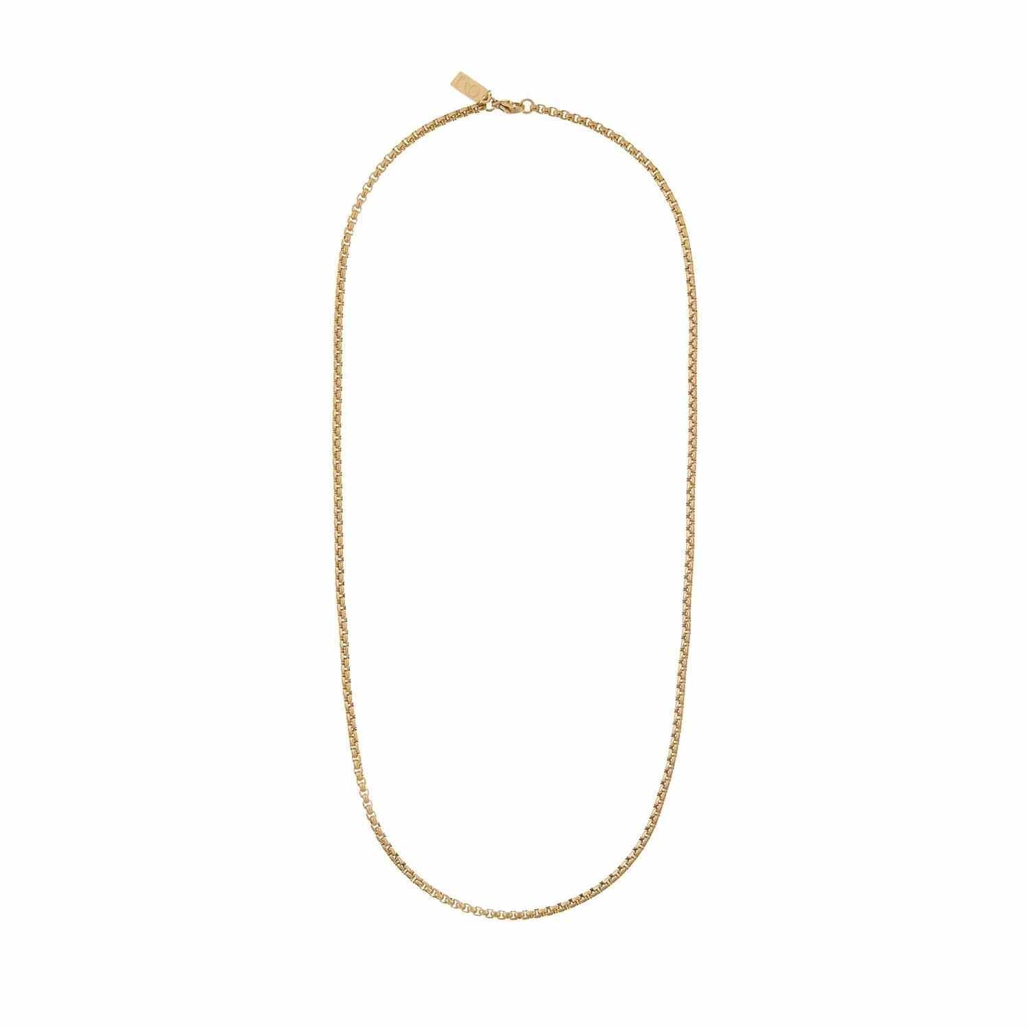 Orelia Round Box Chain halskæde guld