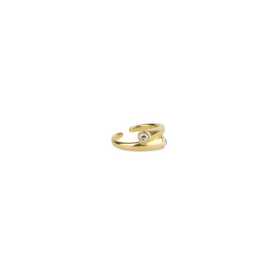 TIMI OF SWEDEN Tomine Crystal Hug ring justerbar