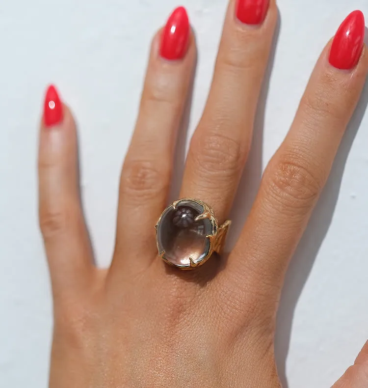Wos Bedazzled Draco ring messing justerbar 17