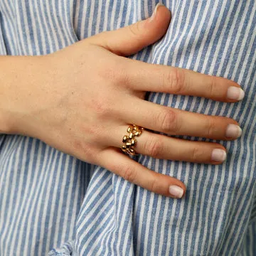TIMI OF SWEDEN Elira chunky ring stål 17,5 mm