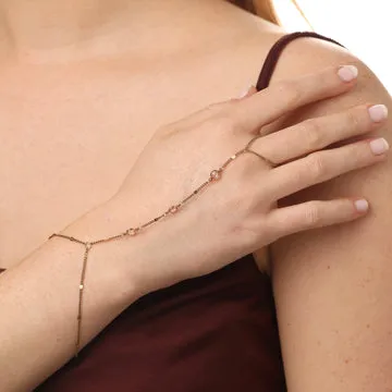 TIMI OF SWEDEN Ioana armring overarm guld krystal