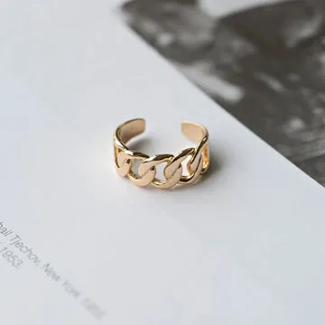Timi of Sweden Chain ring forgyldt 17,5 mm messing