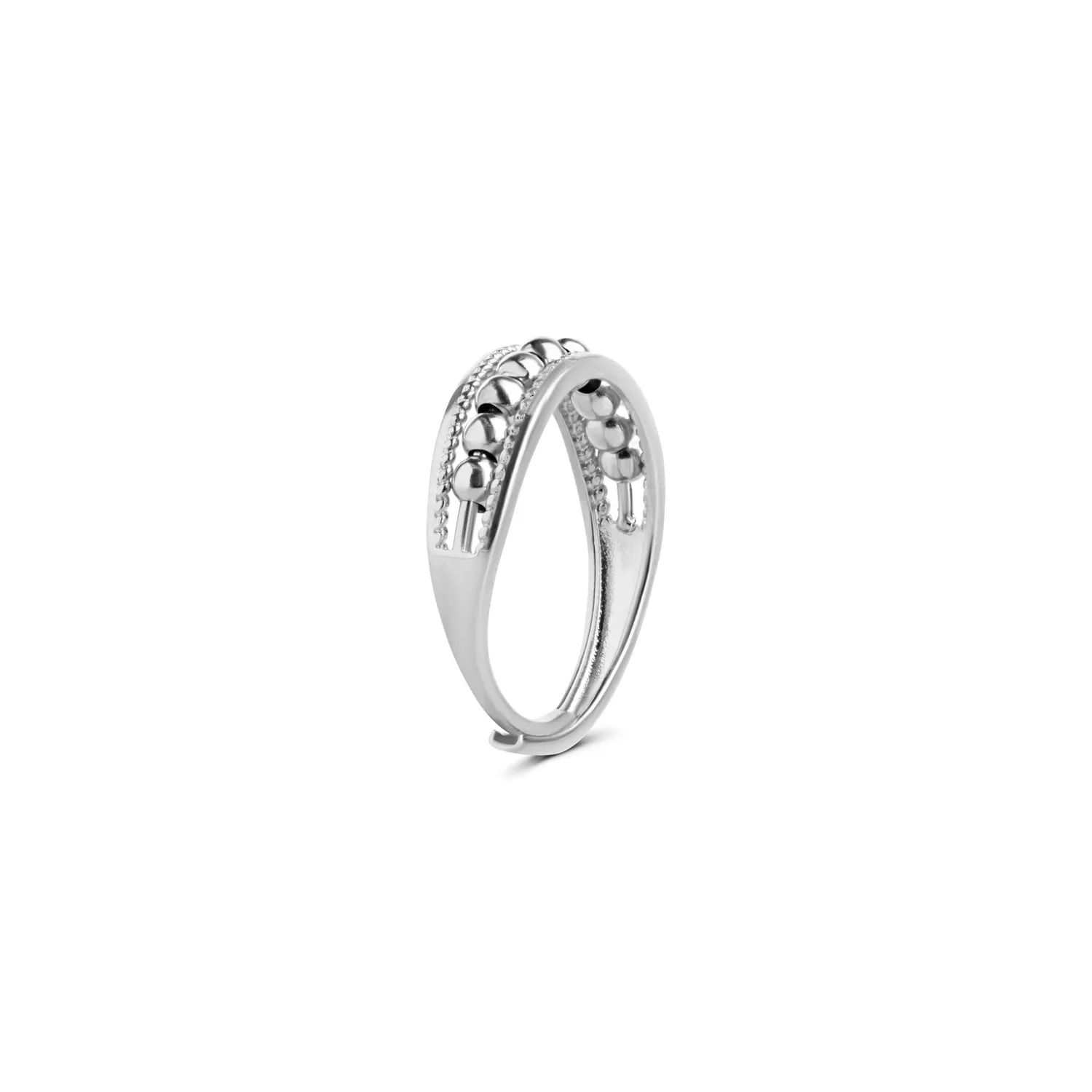 TIMI OF SWEDEN Maggie struktur ring justerbar guld