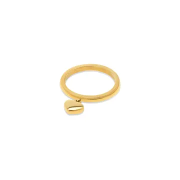 TIMI OF SWEDEN Iselin hjerte ring guld str. 17,5