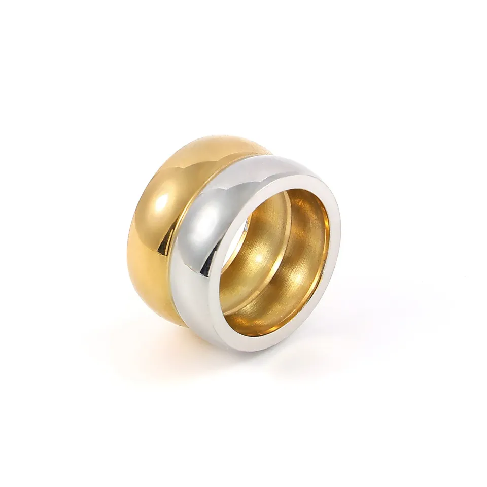 TIMI OF SWEDEN Nellie ring sølv dobbelt dome 13 mm