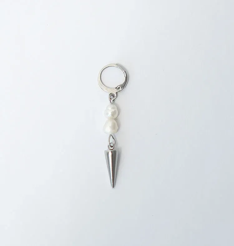 Wos Nacarina Duo single ørering sølv perle