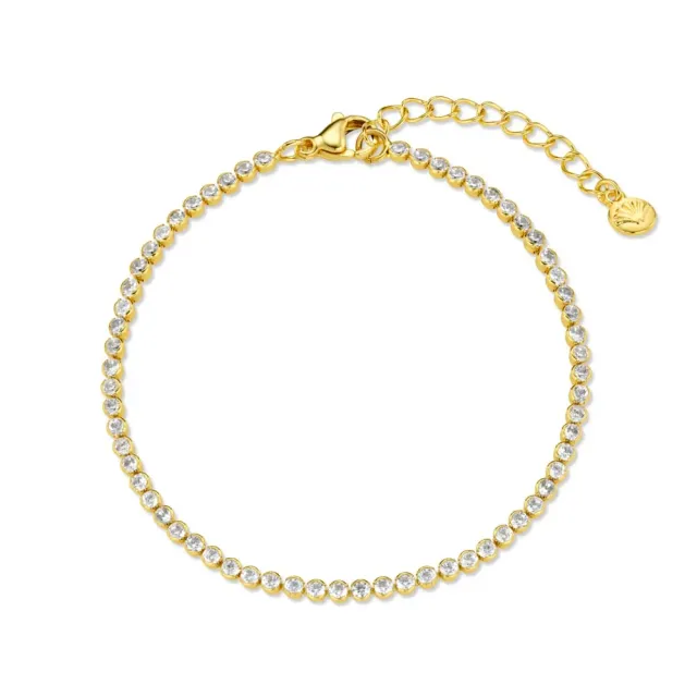 Orelia Fine Crystal Tennis armbånd guld