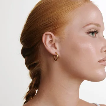 TIMI OF SWEDEN Hollie hoop øreringe 21 mm rustfrit stål
