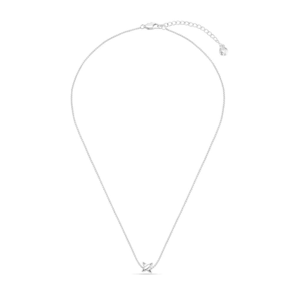 Orelia LUXE Polished Cross Chain halskæde sølv vandtæt