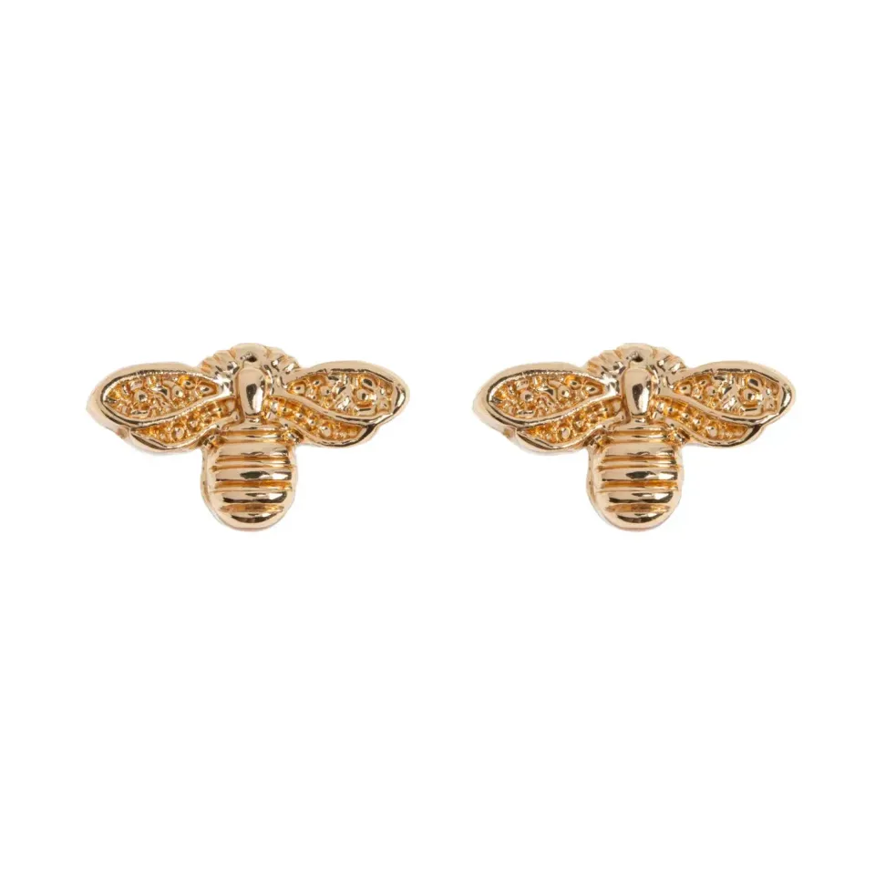 TIMI OF SWEDEN Beatrice Bee stud øreringe guld 8 mm