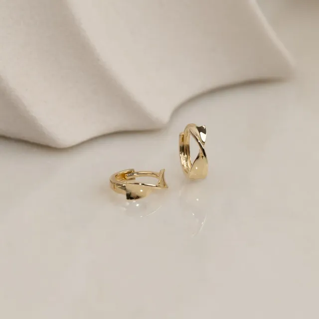Sisi Copenhagen Willa huggies massivt 9 kt guld
