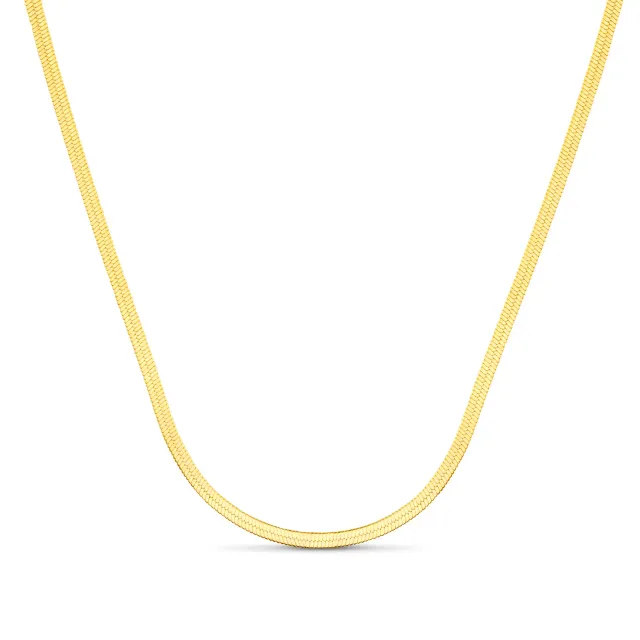 Orelia Flat Snake Chain halskæde forgyldt