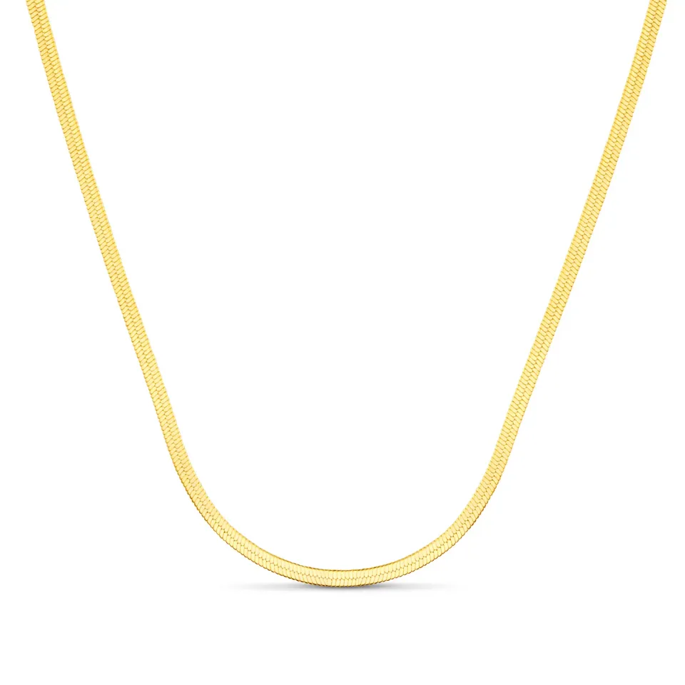 Orelia Flat Snake Chain halskæde forgyldt