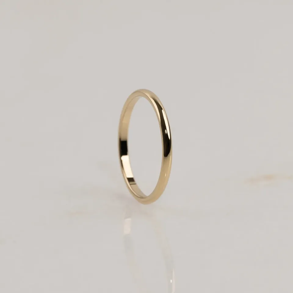 Sisi Copenhagen Classic vielsesring guld D-profil 2mm