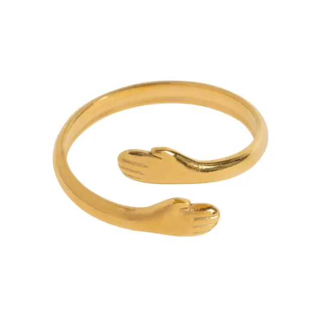 Timi of Sweden Kara Hug Me ring justerbar guld