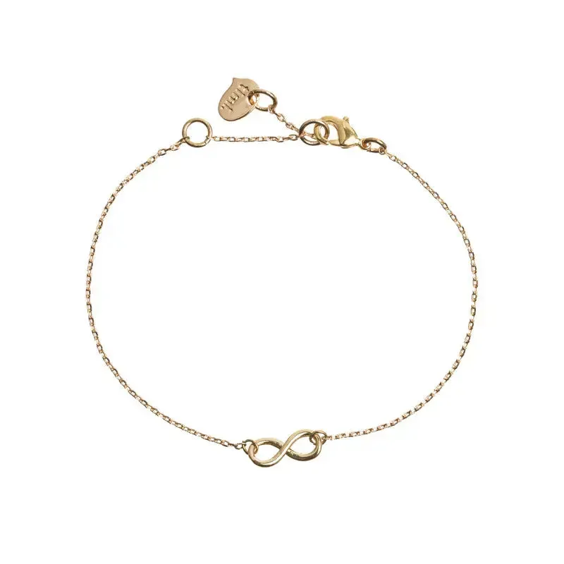 TIMI OF SWEDEN Infinity armbånd sølv tegn