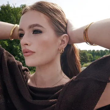 TIMI OF SWEDEN Hollie hoop øreringe 21 mm rustfrit stål