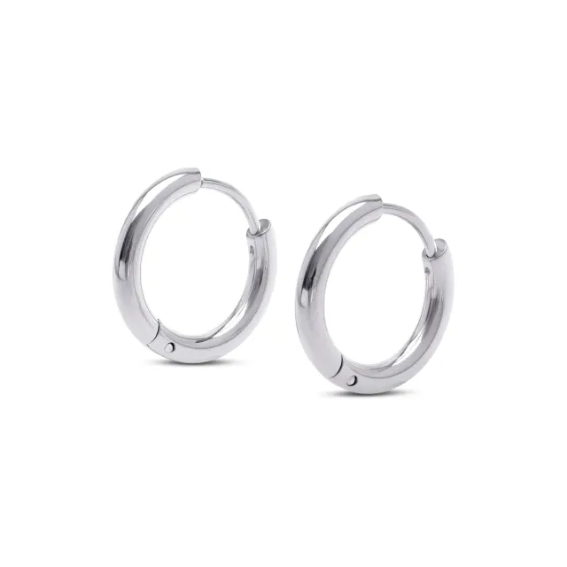TIMI OF SWEDEN Hollie 13mm hoop øreringe rustfrit stål