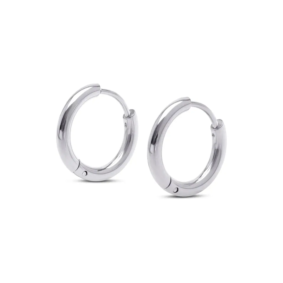 TIMI OF SWEDEN Hollie 13mm hoop øreringe rustfrit stål