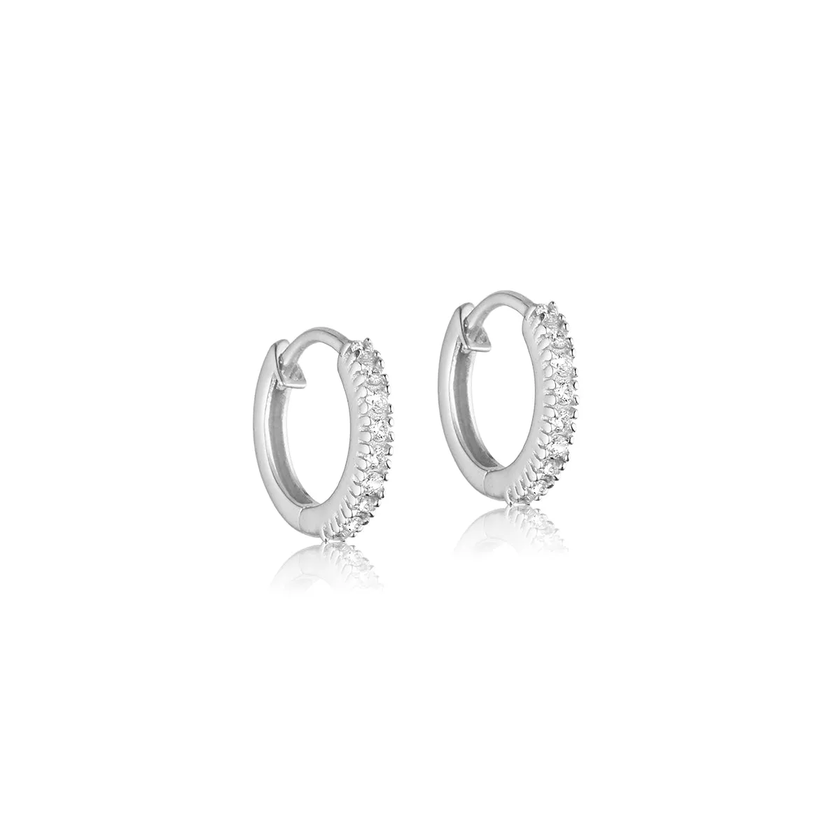 Bykjaergaard Individual Hoops sølv zirkonia 15 mm