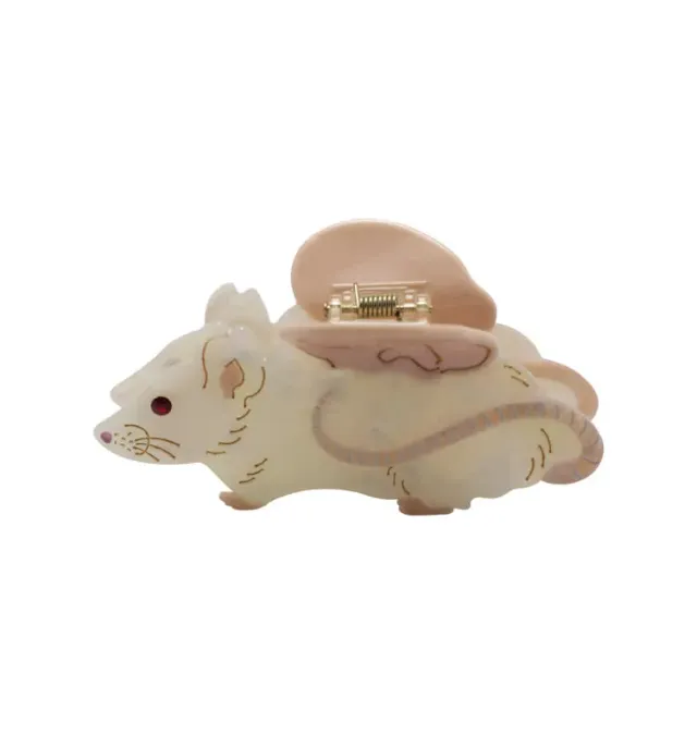 Wos WOS UP Rat hårspænde pink acetate 9,5 cm