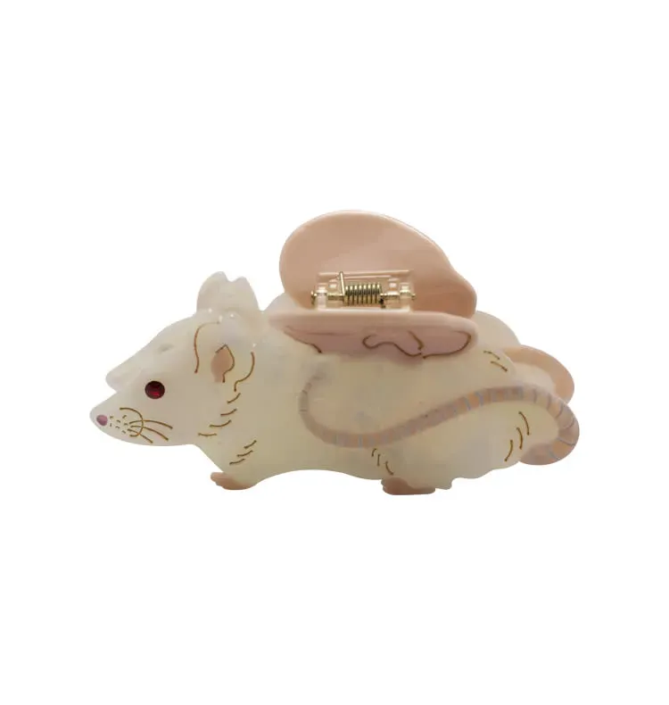 Wos WOS UP Rat hårspænde pink acetate 9,5 cm