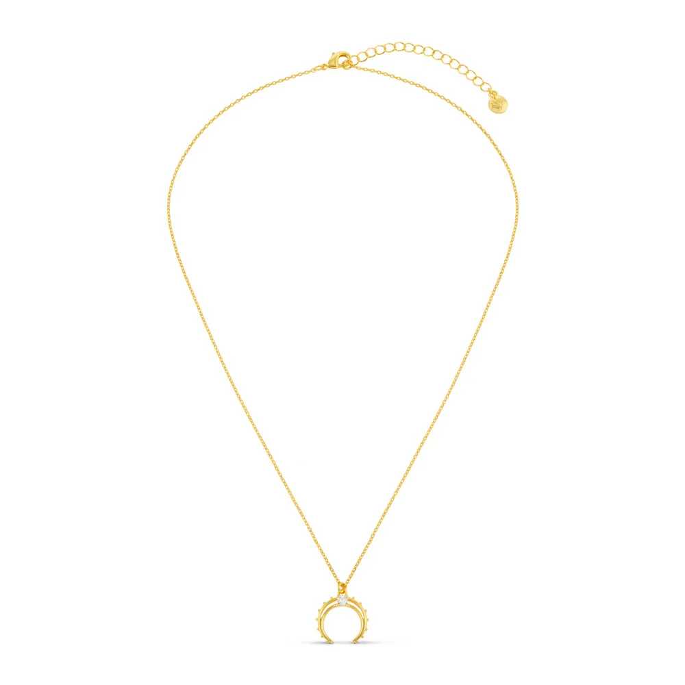 Orelia Desert Moon Horseshoe halskæde guld vedhæng