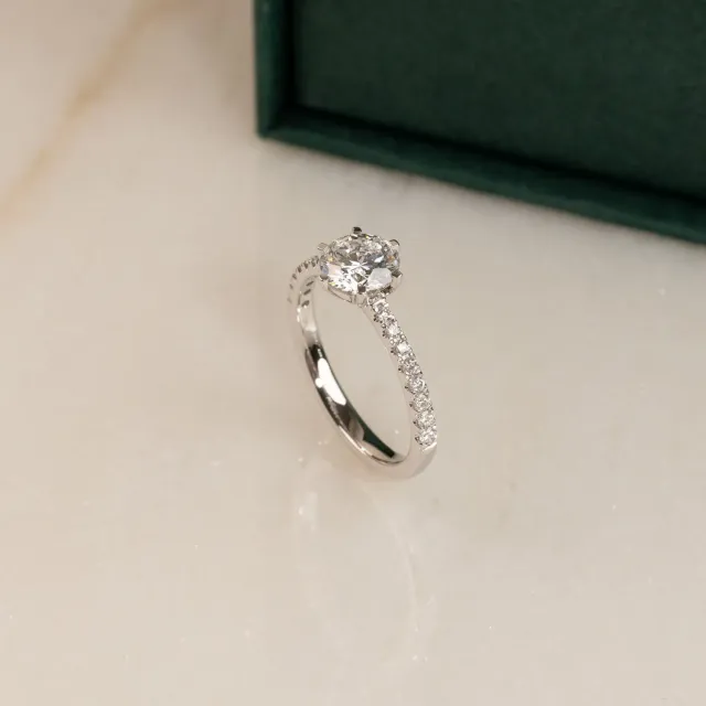 Sisi Copenhagen Classic Alliance ring hvidguld 0,7ct 52