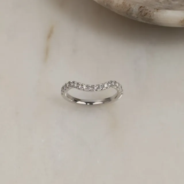 Sisi Copenhagen alliance ring hvidguld 14 kt 0,30 ct