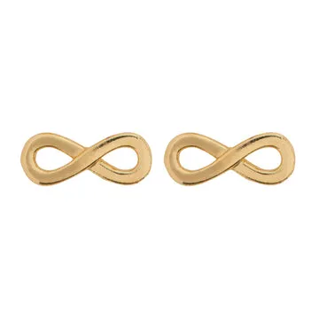 TIMI OF SWEDEN Infinity smykkesæt guld halskæde øreringe