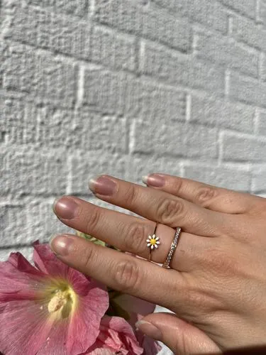 TIMI OF SWEDEN Doris Daisy ring guld justerbar