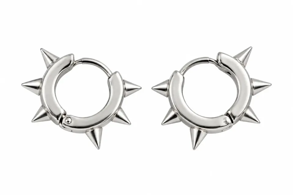 Wos Kai Tag Mini creoler sølv 1,5 cm