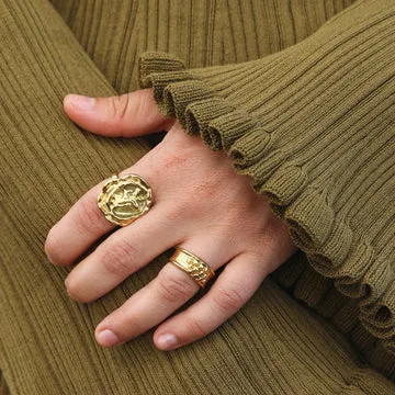 Timi of Sweden Tallulah statement ring stål 24 mm