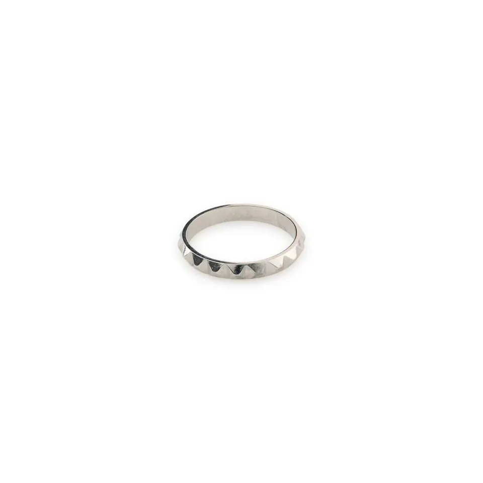 TIMI OF SWEDEN Vide spike ring sølv vandtæt