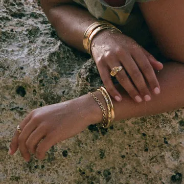 TIMI OF SWEDEN Olivia Bismarck armbånd guld vandtæt
