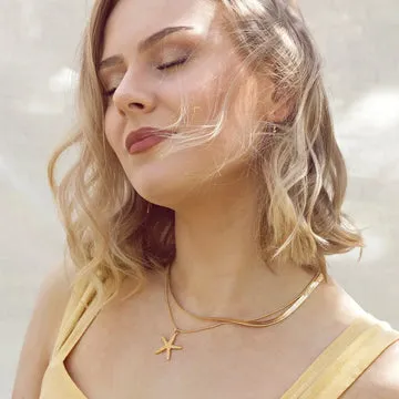 TIMI OF SWEDEN Starfish halskæde søstjerne guld