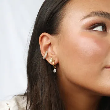 TIMI OF SWEDEN Sadia flower studs par vandtætte 8,5 mm