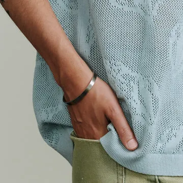TIMI OF SWEDEN Tristan bangle armbånd stål 65 mm