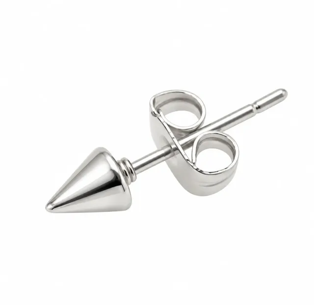 Wos WOS UP Siri stud ørering sølv single 0,4 cm