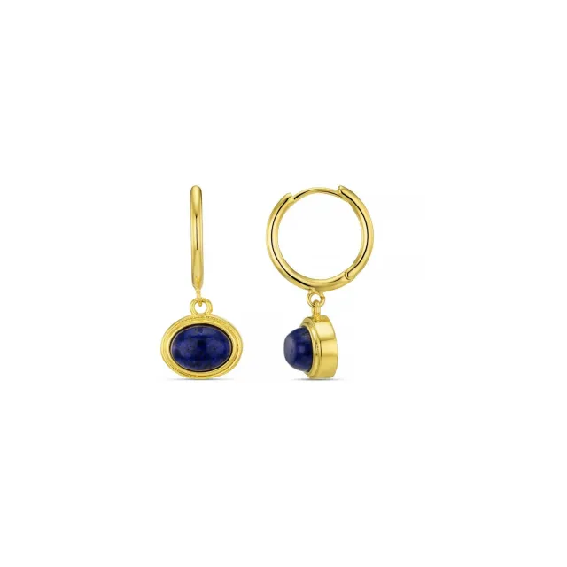Orelia Semi-Precious Lapis Charm øreringe guld