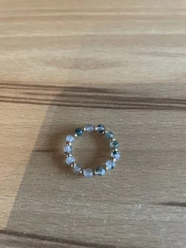 TIMI OF SWEDEN stenring blå lapis forgyldt