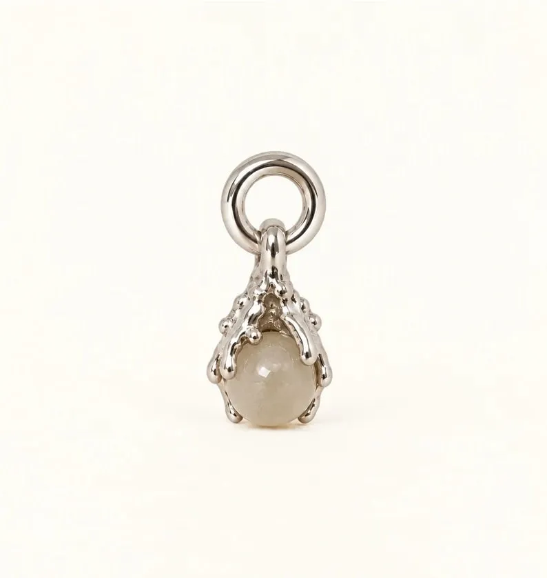 Wos Bedazzled charm sølv månedssten