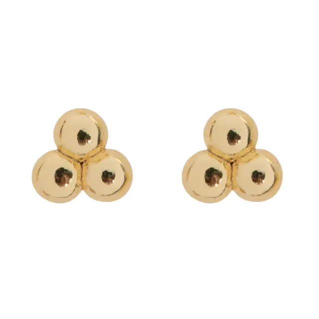 Timi of Sweden Agnes studs øreringe guld 4 mm 18 karat