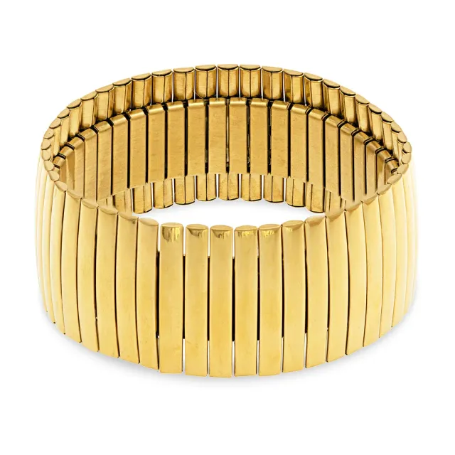 TIMI OF SWEDEN Cisi stretch armbånd guld rustfrit stål