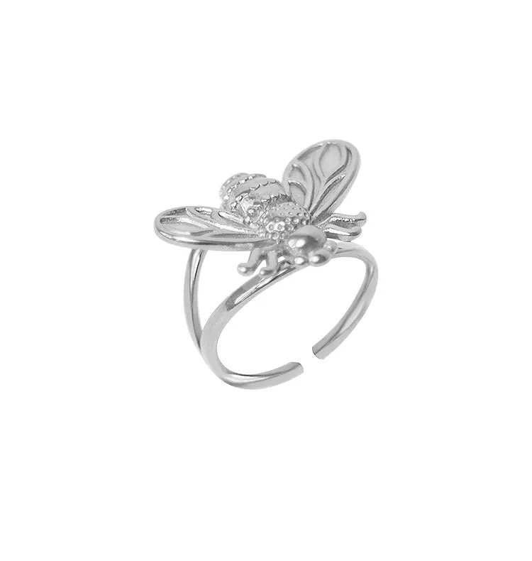 Wos Betty ring sølv sløjfe stål 16-18 mm