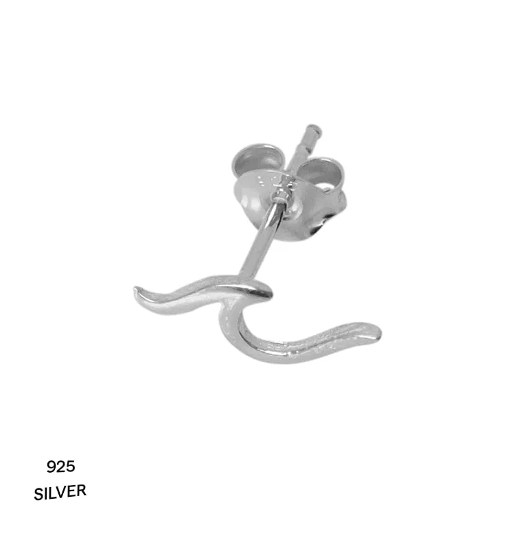 Wos Tribal Single Stud ørering sølv enkelt