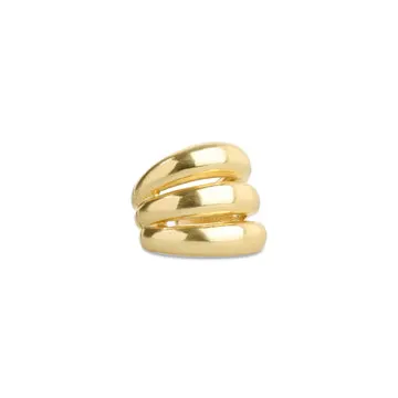 Timi of Sweden Daga Triple ring forgyldt justerbar