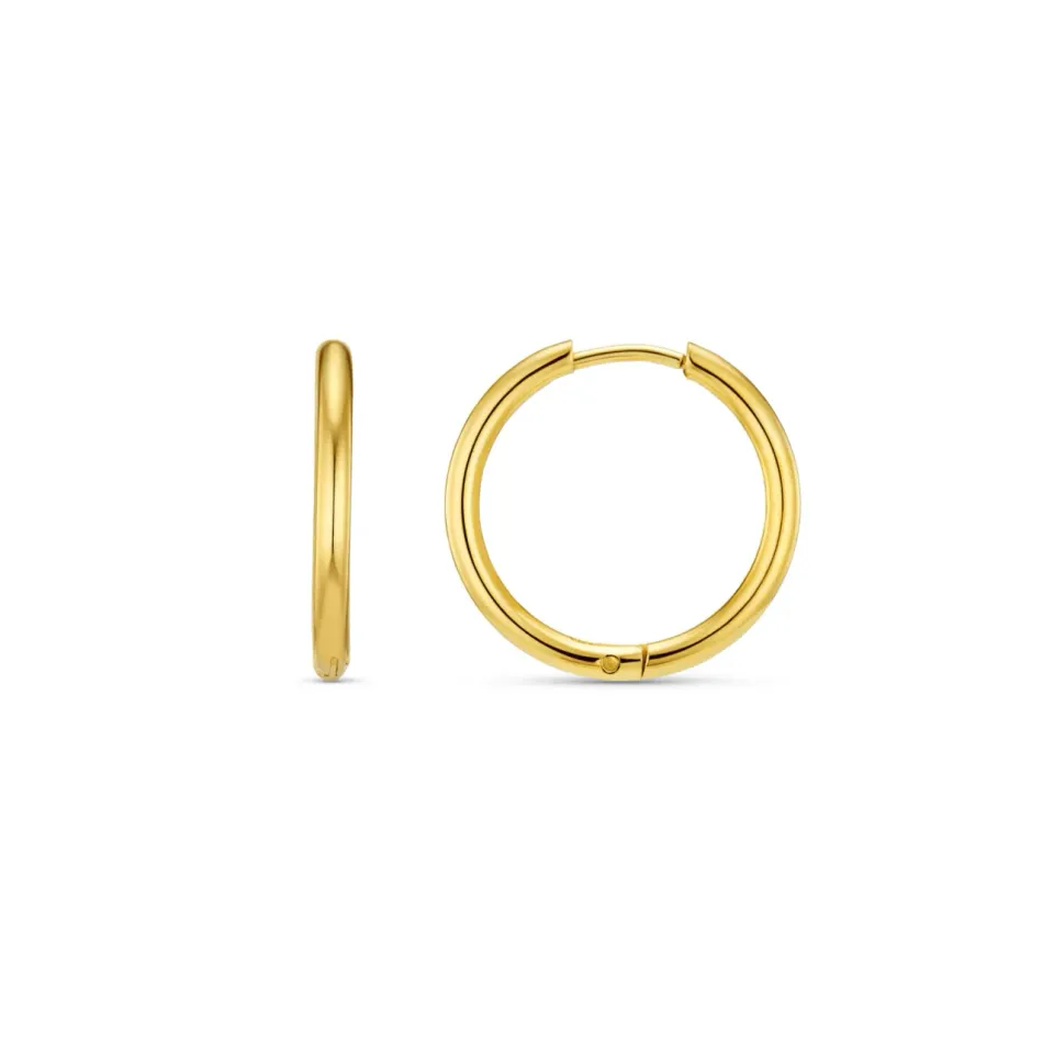 Orelia LUXE Mid-Size Hoop øreringe guld