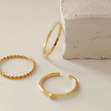 TIMI OF SWEDEN Evi Sleek ring guld waterproof